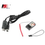 FLYSKY FS-CT6B 2.4G 6CH AFHDS 2A Radio With R6B Data USB Cable for RC Model Helicopter Airplane Racing